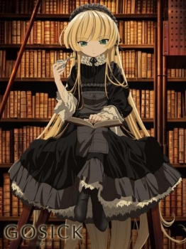 【クリックでお店のこの商品のページへ】【グッズ-タオル】GOSICK もふもふひざ掛け キービジュアル柄2