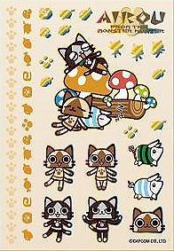 【クリックで詳細表示】【グッズ-シール】モンスターハンター AIROU アイルーキャラスタムシール MH19-A